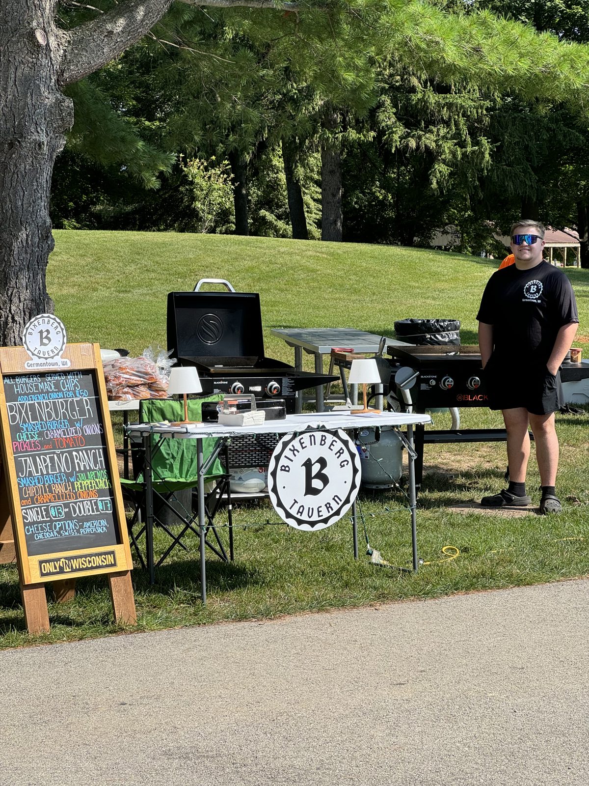 Pop-up Bixenberg setup at an outdoor event